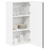 Kitchen Wall Cabinet Black 50 x 31 x 100 cm Engineered Wood - Side View