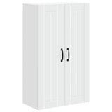 Wall Cabinet LUCCA White 60 x 31 x 100 cm Engineered Wood - Front View