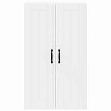 Kitchen Wall Cabinet White 60 x 31 x 100 cm Engineered Wood - Rear View