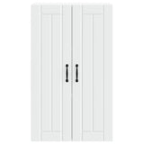 Wall Cabinet LUCCA White 60 x 31 x 100 cm Engineered Wood - Rear View