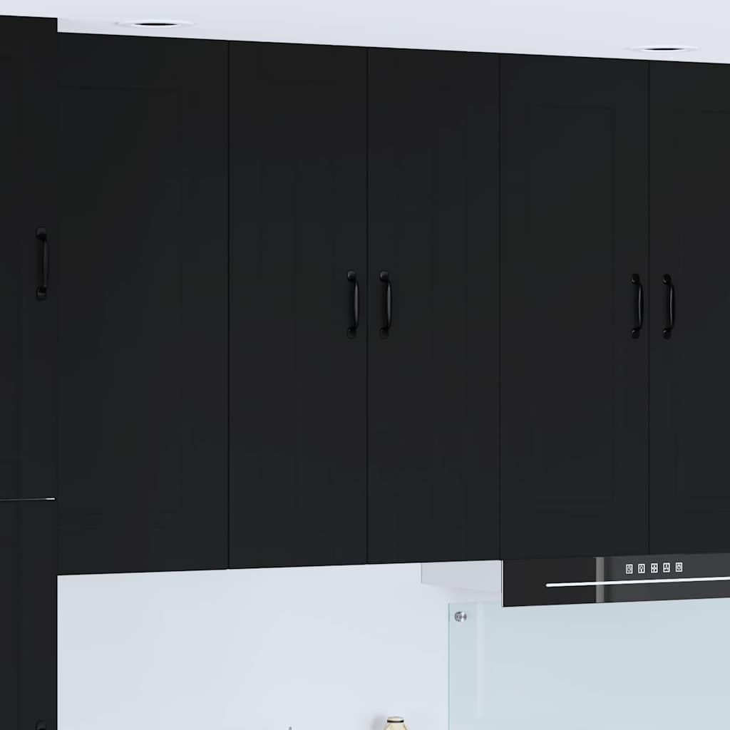 Kitchen Wall Cabinet Black 60 x 31 x 100 cm Engineered Wood