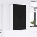 Kitchen Wall Cabinet Black 60 x 31 x 100 cm Engineered Wood - Top-Down View