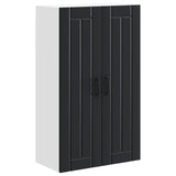 Wall Cabinet LUCCA Black 60 x 31 x 100 cm Engineered Wood - Front View
