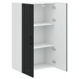Wall Cabinet LUCCA Black 60 x 31 x 100 cm Engineered Wood - 45-Degree Angle