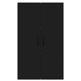 Kitchen Wall Cabinet Black 60 x 31 x 100 cm Engineered Wood - Rear View