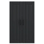 Wall Cabinet LUCCA Black 60 x 31 x 100 cm Engineered Wood