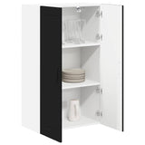 Kitchen Wall Cabinet Black 60 x 31 x 100 cm Engineered Wood - Side View