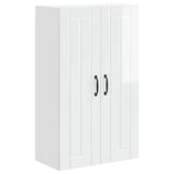 Wall Cabinet LUCCA High Gloss White 60 x 31 x 100 cm - Front View