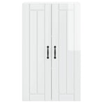 Wall Cabinet LUCCA High Gloss White 60 x 31 x 100 cm