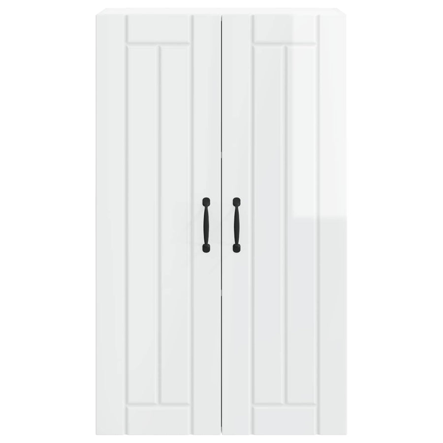 Wall Cabinet LUCCA High Gloss White 60 x 31 x 100 cm