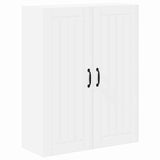 Kitchen Wall Cabinet White 80 x 31 x 100 cm Engineered Wood - Front View