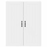 Kitchen Wall Cabinet White 80 x 31 x 100 cm Engineered Wood - Rear View