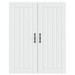Wall Cabinet LUCCA White 80 x 31 x 100 cm Engineered Wood