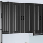 Wall Cabinet LUCCA Black 80 x 31 x 100 cm Engineered Wood