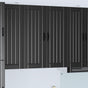Wall Cabinet LUCCA Black 80 x 31 x 100 cm Engineered Wood