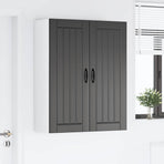 Wall Cabinet LUCCA Black 80 x 31 x 100 cm Engineered Wood