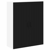 Kitchen Wall Cabinet Black 80 x 31 x 100 cm Engineered Wood - Front View