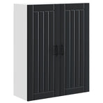 Wall Cabinet LUCCA Black 80 x 31 x 100 cm Engineered Wood