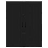 Kitchen Wall Cabinet Black 80 x 31 x 100 cm Engineered Wood - Rear View