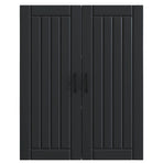 Wall Cabinet LUCCA Black 80 x 31 x 100 cm Engineered Wood