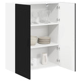 Kitchen Wall Cabinet Black 80 x 31 x 100 cm Engineered Wood - Side View
