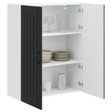 Wall Cabinet LUCCA Black 80 x 31 x 100 cm Engineered Wood