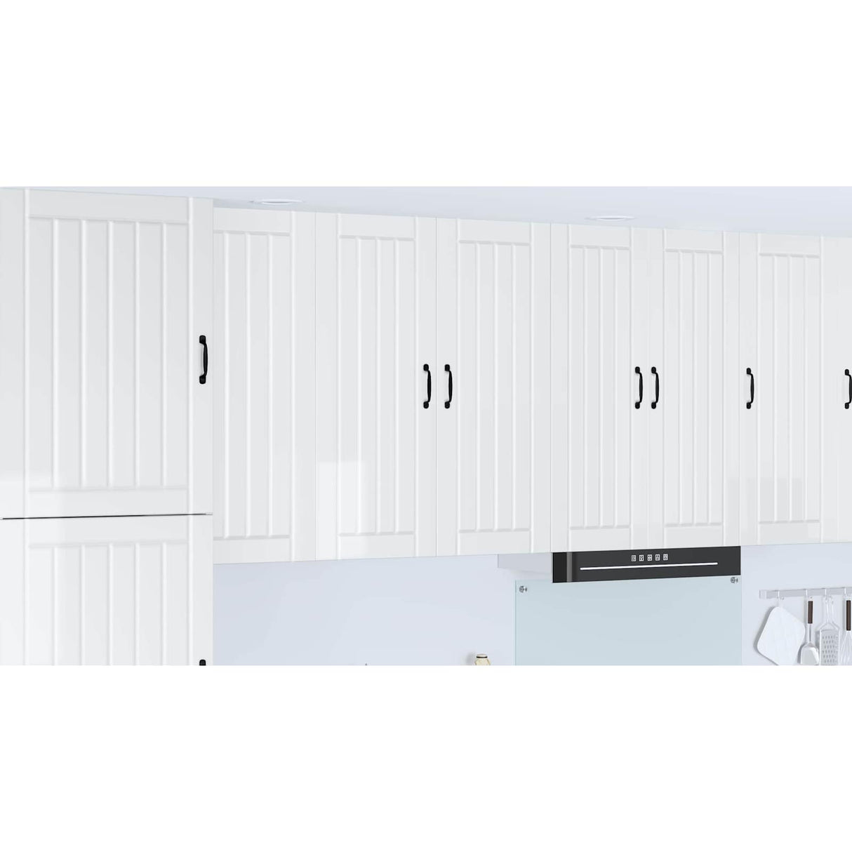 Wall Cabinet LUCCA High Gloss White 80 x 31 x 100 cm
