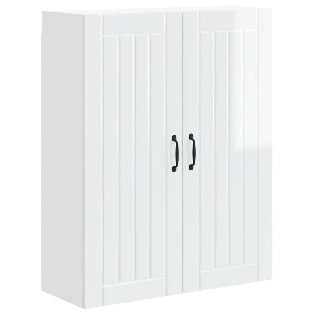 Wall Cabinet LUCCA High Gloss White 80 x 31 x 100 cm