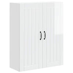Wall Cabinet LUCCA High Gloss White 80 x 31 x 100 cm