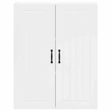 Kitchen Wall Cabinet High Gloss White 80 x 31 x 100 cm - Rear View