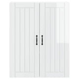 Wall Cabinet LUCCA High Gloss White 80 x 31 x 100 cm - Rear View