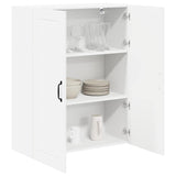 Kitchen Wall Cabinet High Gloss White 80 x 31 x 100 cm - Side View