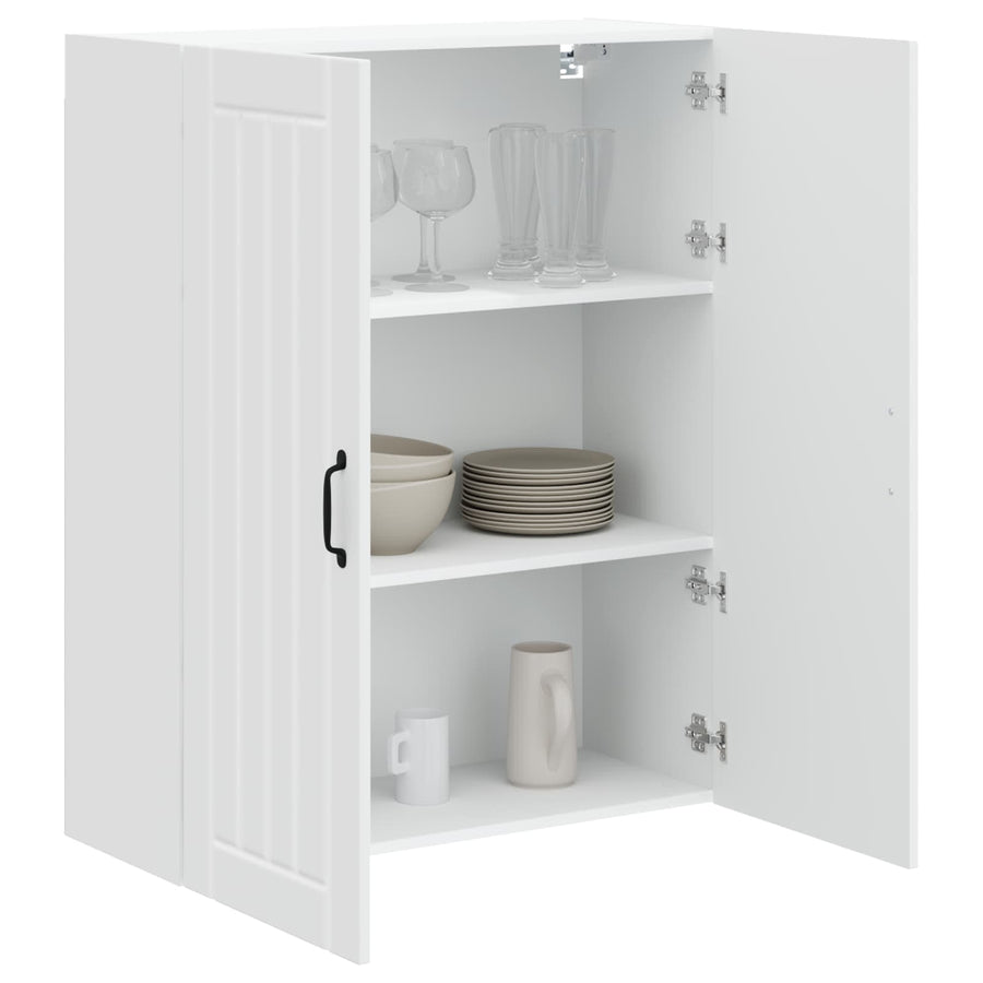 Wall Cabinet LUCCA High Gloss White 80 x 31 x 100 cm