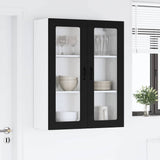 Kitchen Wall Cabinet Black 80 x 31 x 100 cm Engineered Wood - Top-Down View