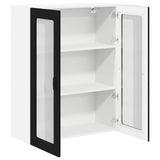 Kitchen Wall Cabinet Black 80 x 31 x 100 cm Engineered Wood - 45-Degree Angle