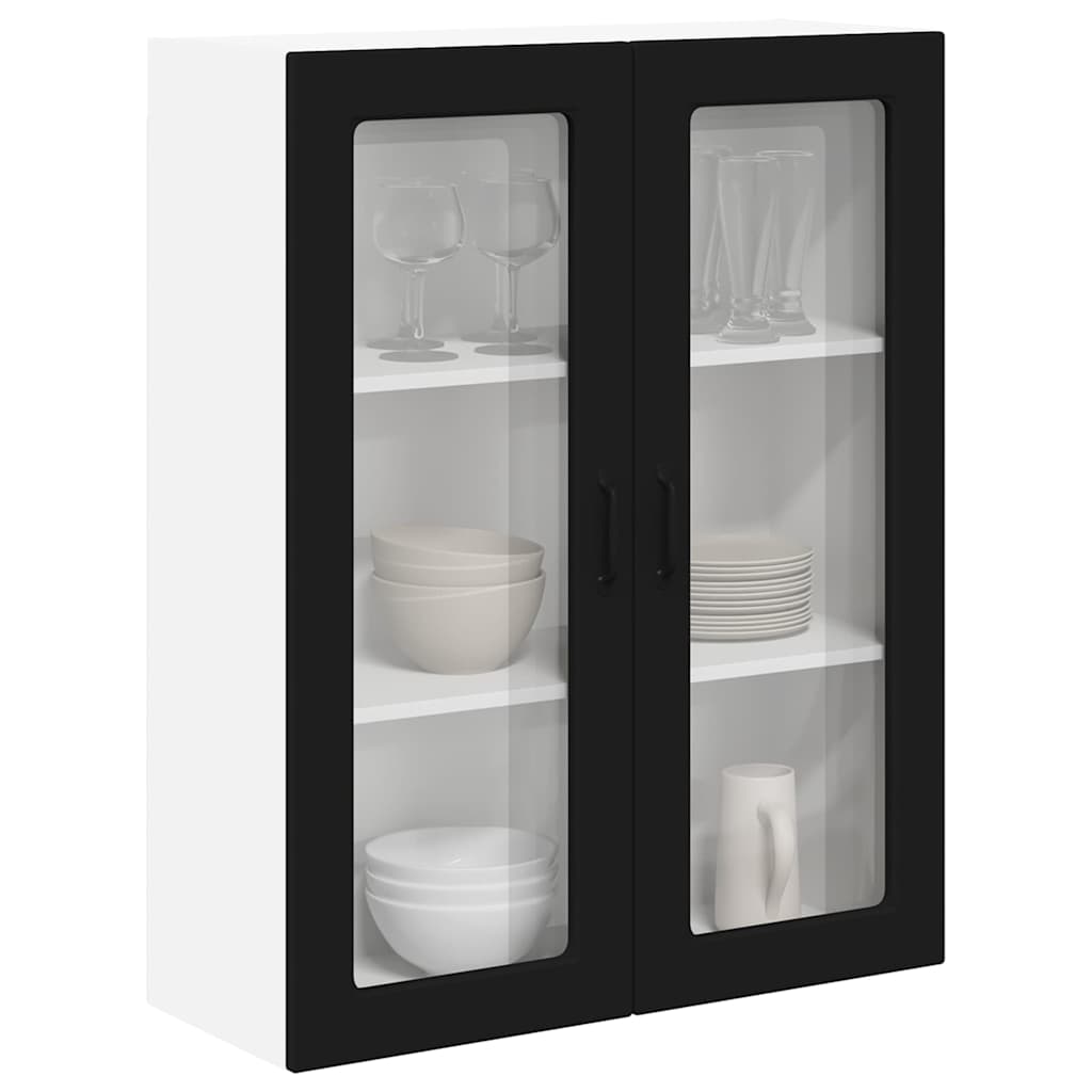 Kitchen Wall Cabinet Black 80 x 31 x 100 cm Engineered Wood