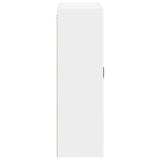 Wall Glass Cabinet LUCCA High Gloss White 80 x 31 x 100 cm