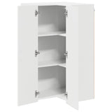 Wall Corner Cabinet LUCCA White 57 x 57 x 100 cm