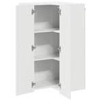 Wall Corner Cabinet LUCCA White 57 x 57 x 100 cm