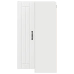 Wall Corner Cabinet LUCCA White 57 x 57 x 100 cm