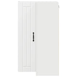 Wall Corner Cabinet LUCCA White 57 x 57 x 100 cm - 45-Degree Angle