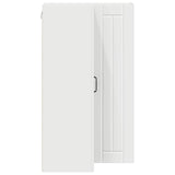 Wall Corner Cabinet LUCCA White 57 x 57 x 100 cm