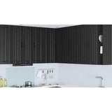 Wall Corner Cabinet LUCCA Black 57 x 57 x 100 cm