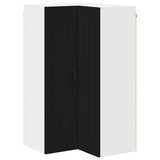 Kitchen Wall Cabinet Black 57 x 57 x 100 cm Engineered Wood - Front View