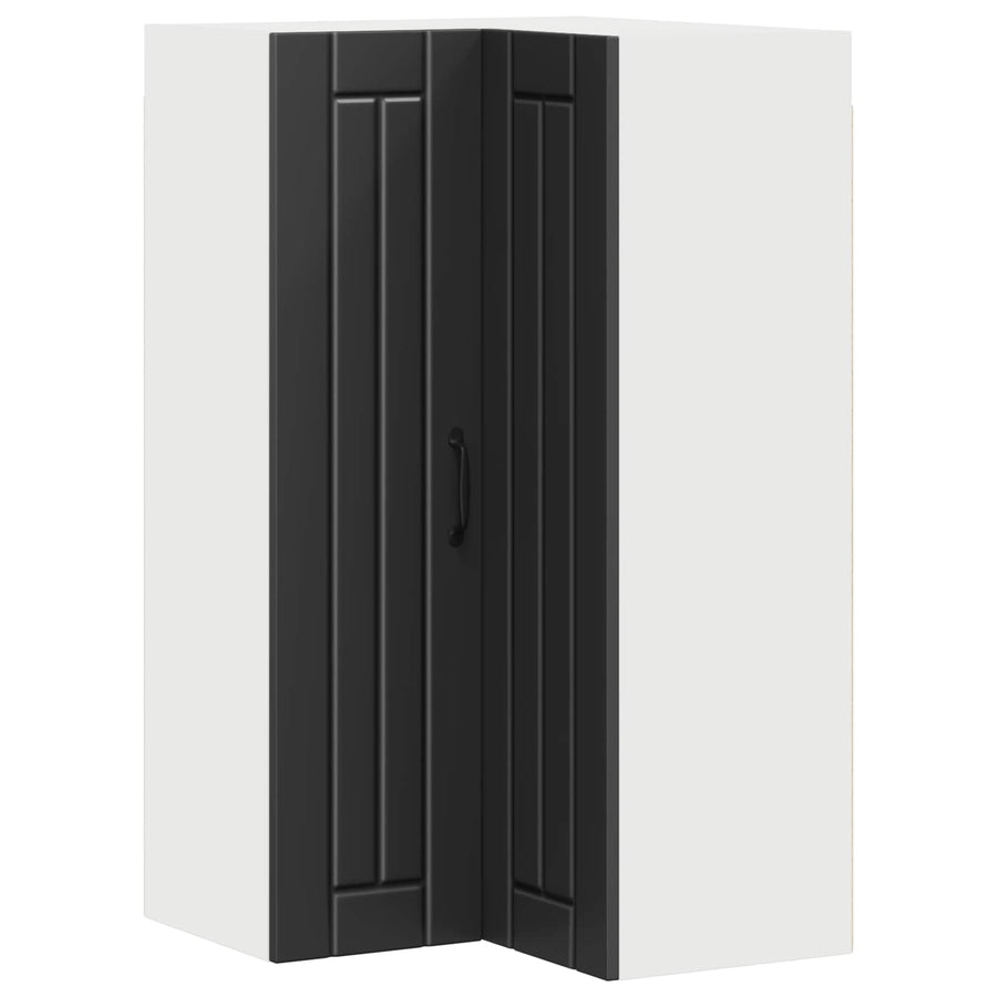 Wall Corner Cabinet LUCCA Black 57 x 57 x 100 cm