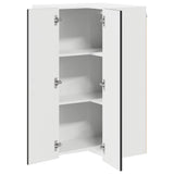 Wall Corner Cabinet LUCCA Black 57 x 57 x 100 cm
