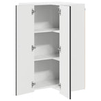 Wall Corner Cabinet LUCCA Black 57 x 57 x 100 cm