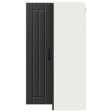 Wall Corner Cabinet LUCCA Black 57 x 57 x 100 cm - 45-Degree Angle