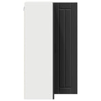 Wall Corner Cabinet LUCCA Black 57 x 57 x 100 cm