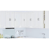 Wall Corner Cabinet LUCCA High Gloss White 57 x 57 x 100 cm - Low Angle